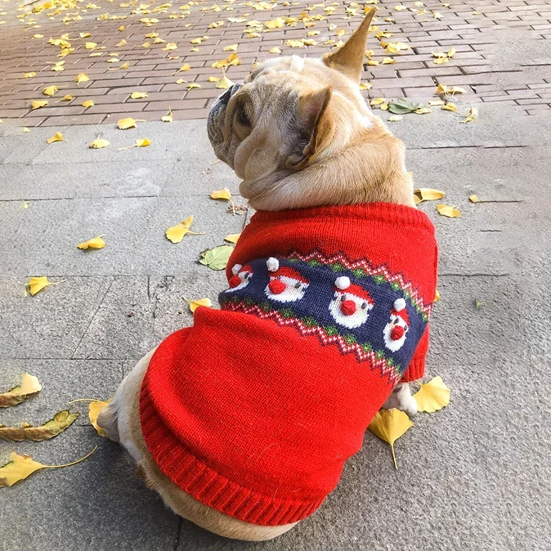 Winter Clothing In French - Kerst Hond Trui Winter Hondenkleding Jas