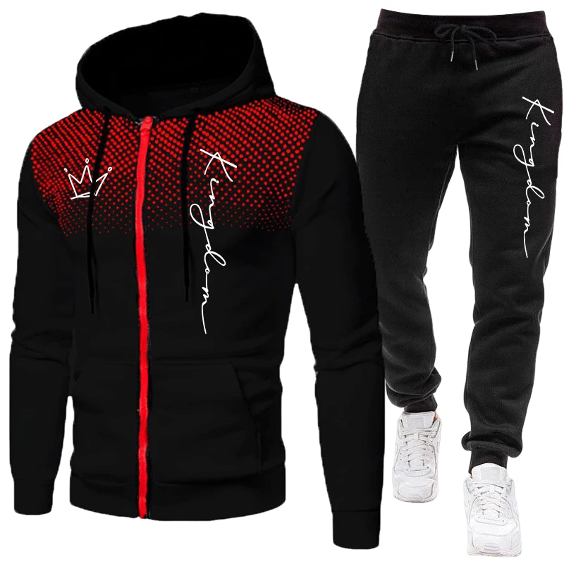 Winter Cloth - King Herenjas Trainingspak Casual Sweatshirt met