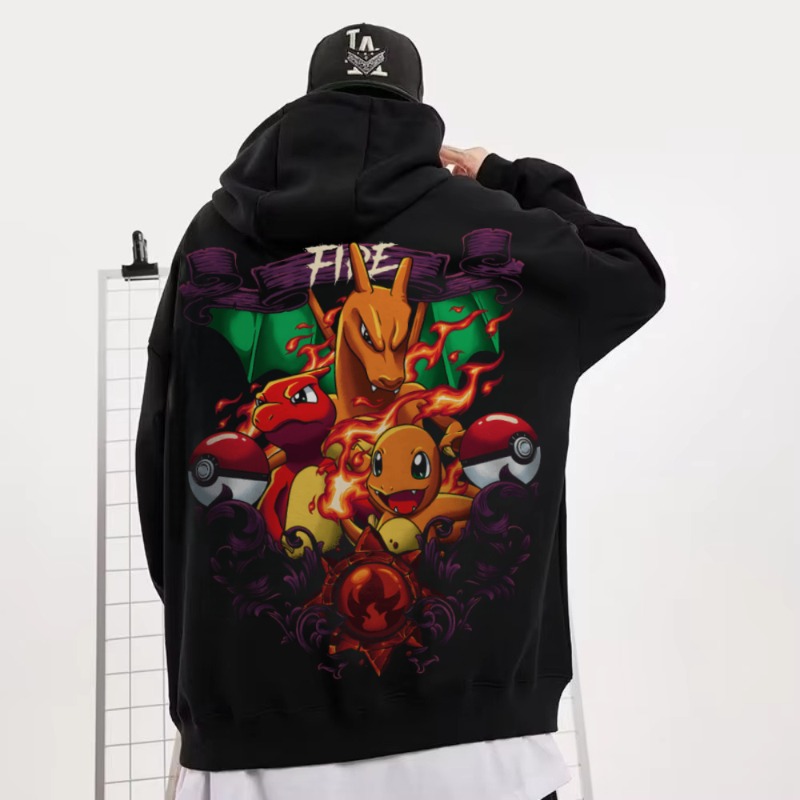 Winter Clothing In Japan - Zwart oversized 4xl Pok É Mon