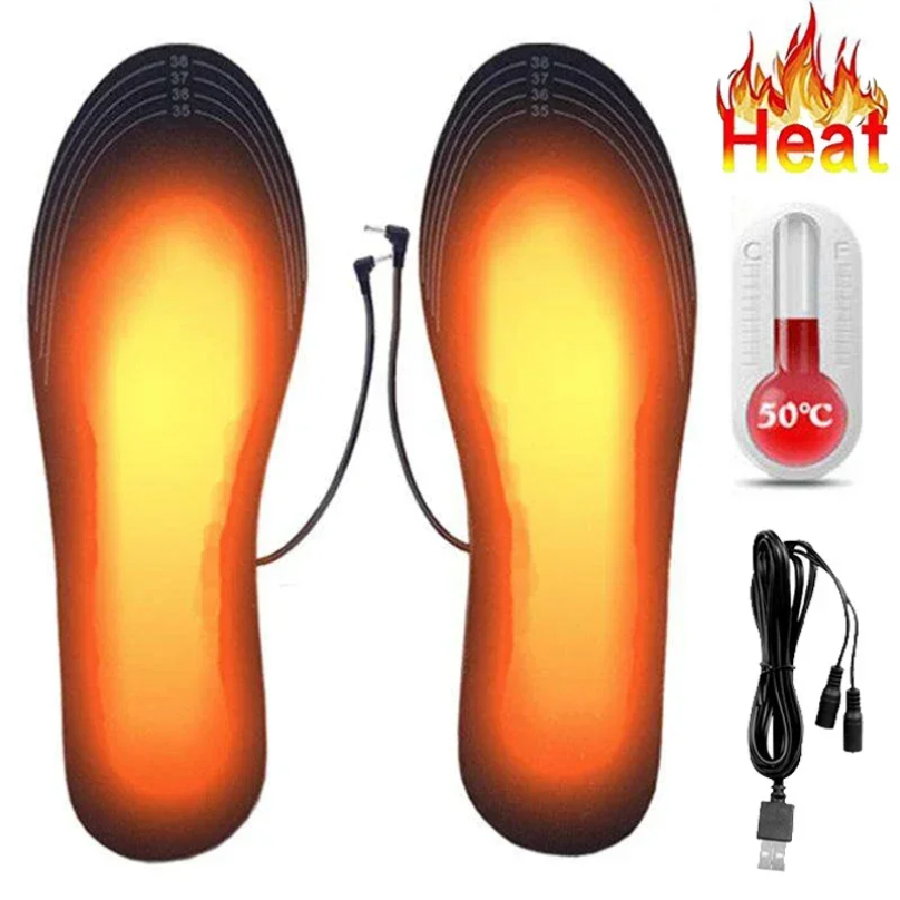 Heated Insole Rechargeable - USB Oplaadbare Verwarmde Inlegzolen Maat 35-46