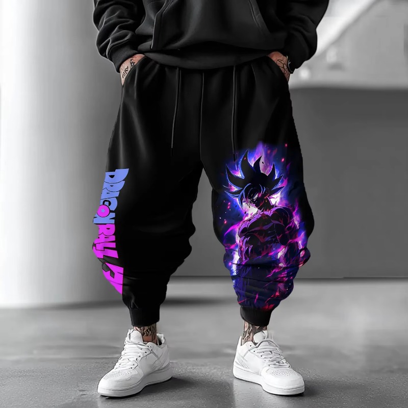 Winter Clothing In Japan - Dragon Ball Animation GOKU Randprint Joggingbroek