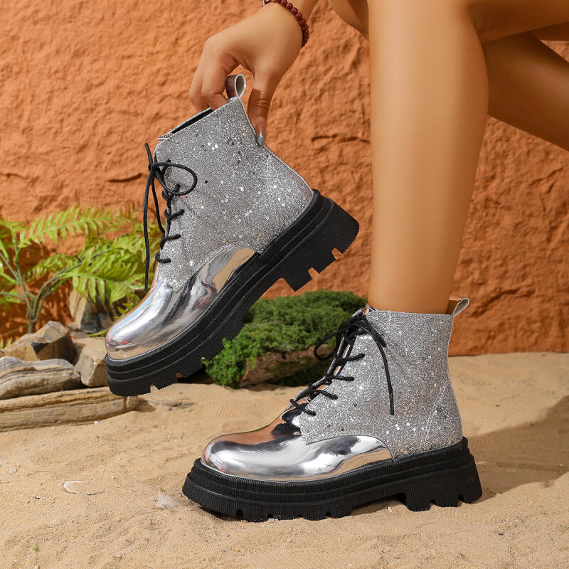 Luxe zilveren glitter dikke bo - Winter Cloth recensie en prijs